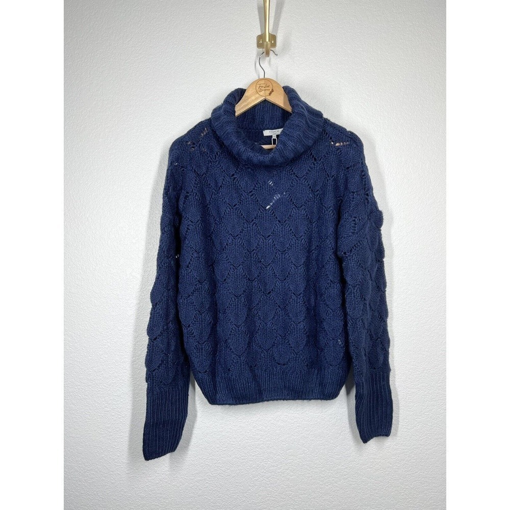 FRNCH Neola Knit Pullover Sweater S/ M Cowl Neck Oversized